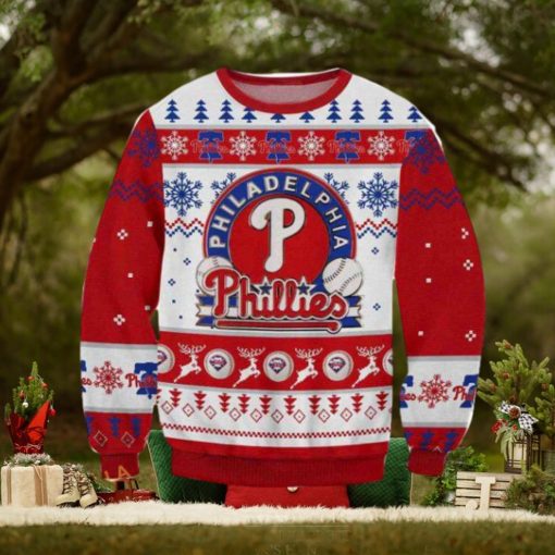 Philadelphia Baseball Ugly Christmas Sweater 2023, Phillies 3D Sweater