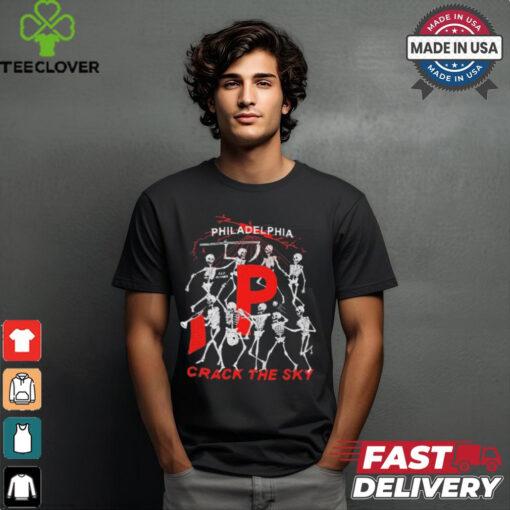 Philadelphia Crack The Sky Red October Skeleton t shirt