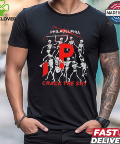 Philadelphia Crack The Sky Red October Skeleton t shirt
