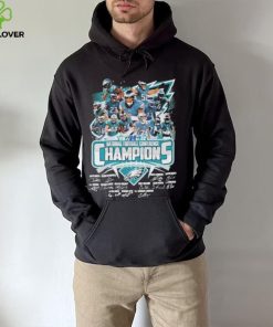 Philadelphia Eagles 2022 national football conference champions signatures hoodie, sweater, longsleeve, shirt v-neck, t-shirt