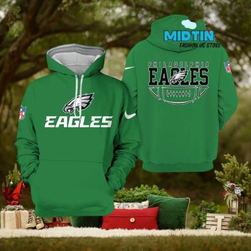 Philadelphia Eagles 2023 All Green Hoodie