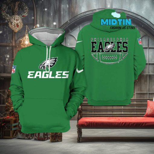 Philadelphia Eagles 2023 All Green Hoodie