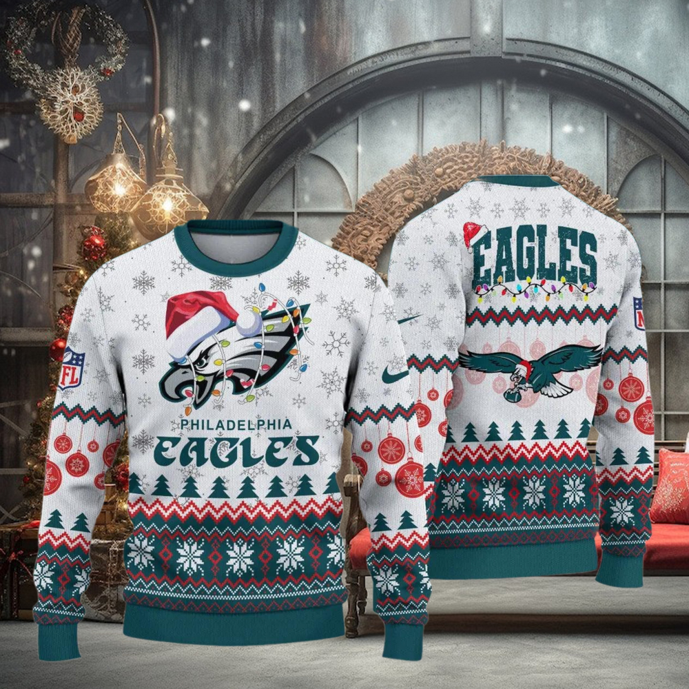 Philadelphia Eagles 2024 Fly Eagles Fly New Christmas Ugly Sweater Philadelphia Eagles 2024 Fly Eagles Fly New Christmas Ugly Sweater