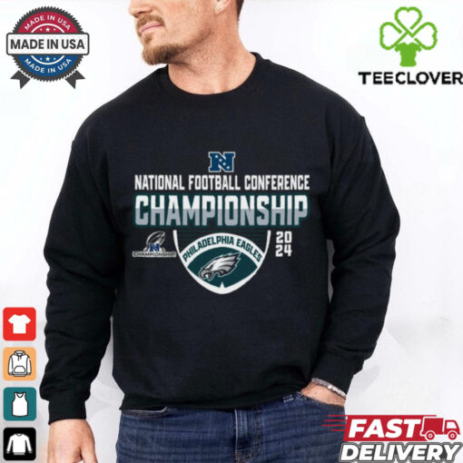 Philadelphia Eagles 2024 NFC Championship Round Logo Shirt