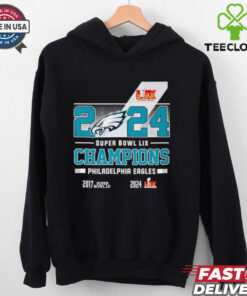 Philadelphia Eagles 2024 Super Bowl LIX Champions logo shirt