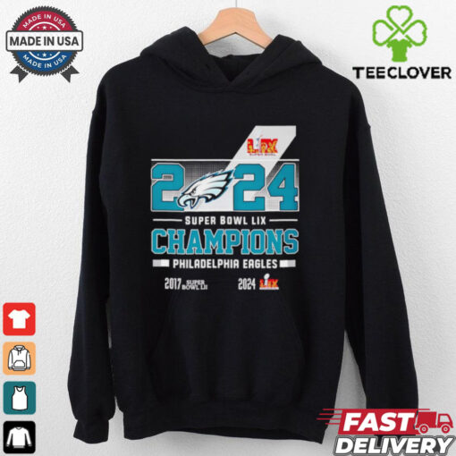 Philadelphia Eagles 2024 Super Bowl LIX Champions logo shirt
