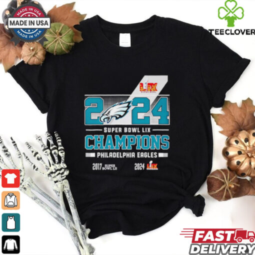 Philadelphia Eagles 2024 Super Bowl LIX Champions logo shirt