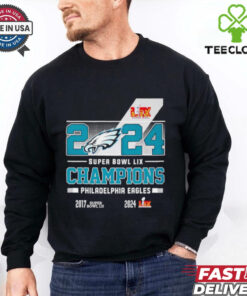 Philadelphia Eagles 2024 Super Bowl LIX Champions logo shirt
