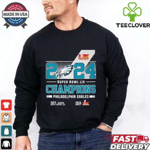Philadelphia Eagles 2024 Super Bowl LIX Champions logo shirt