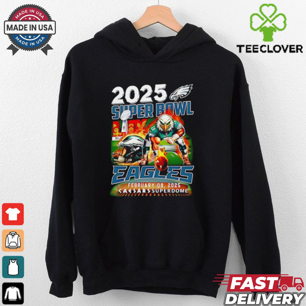 Philadelphia Eagles 2024 Super Bowl LIX Champions mascot shirt Philadelphia Eagles 2024 Super Bowl LIX Champions mascot shirt