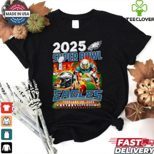 Philadelphia Eagles 2024 Super Bowl LIX Champions mascot shirt