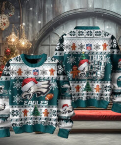 Philadelphia Eagles 2024 They Not Like Us Eagles Christmas Ugly Sweater