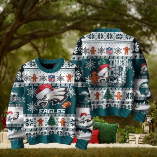 Philadelphia Eagles 2024 They Not Like Us Eagles Christmas Ugly Sweater