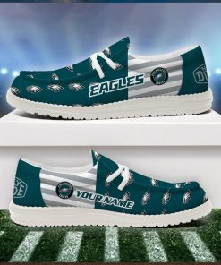 Philadelphia Eagles 2024 Version Personalized Hey Dude Shoes