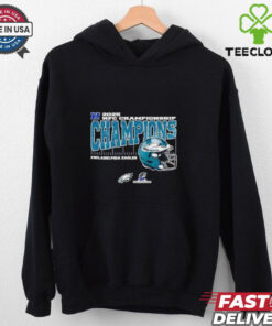 Philadelphia Eagles 2025 NFC Championship Conference Champions helmet shirt