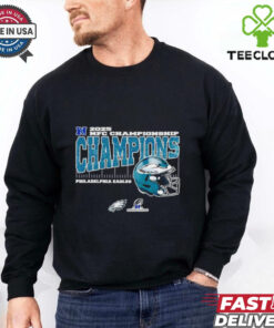 Philadelphia Eagles 2025 NFC Championship Conference Champions helmet shirt
