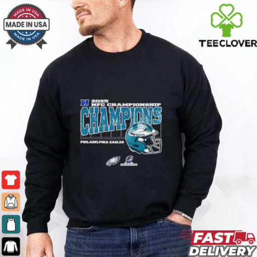 Philadelphia Eagles 2025 NFC Championship Conference Champions helmet shirt