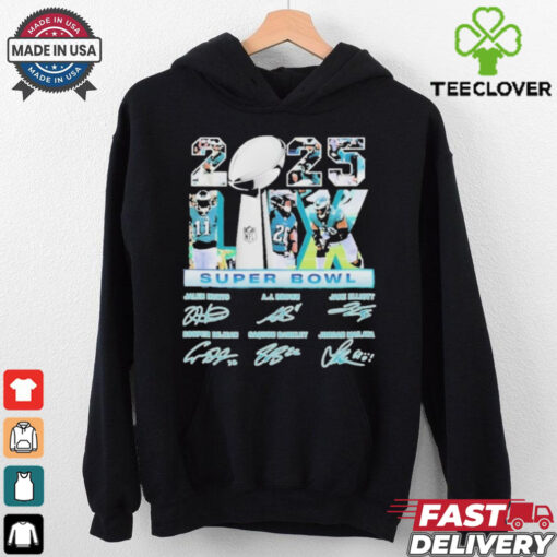 Philadelphia Eagles 2025 Super Bowl Lix Championship Signature Shirt