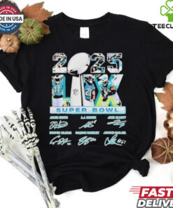 Philadelphia Eagles 2025 Super Bowl Lix Championship Signature Shirt