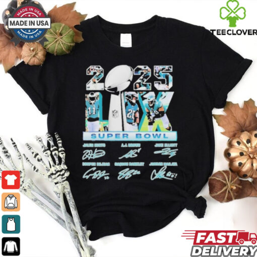 Philadelphia Eagles 2025 Super Bowl Lix Championship Signature Shirt