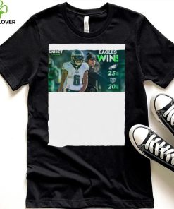 Philadelphia Eagles 25 20 Chicago Bears Nfl 2022 Matchup Final Score Shirt