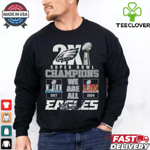 Philadelphia Eagles 2x Super Bowl Champions T Shirt
