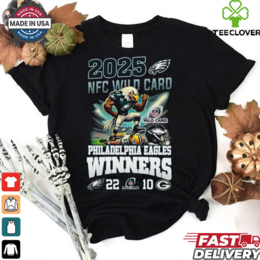 Philadelphia Eagles Are NFC Wild Card 2025 Winners 22 10 Celebrating T Shirt