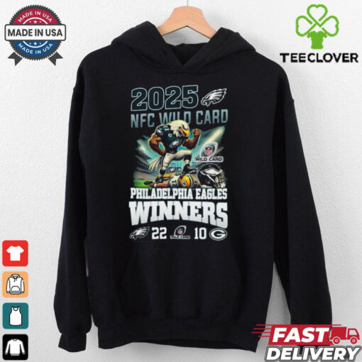Philadelphia Eagles Are NFC Wild Card 2025 Winners 22 10 Celebrating T Shirt