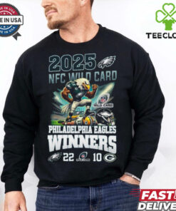 Philadelphia Eagles Are NFC Wild Card 2025 Winners 22 10 Celebrating T Shirt