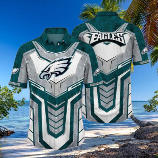 Philadelphia Eagles Armor Shield Hawaiian Shirt
