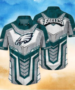 Philadelphia Eagles Armor Shield Hawaiian Shirt