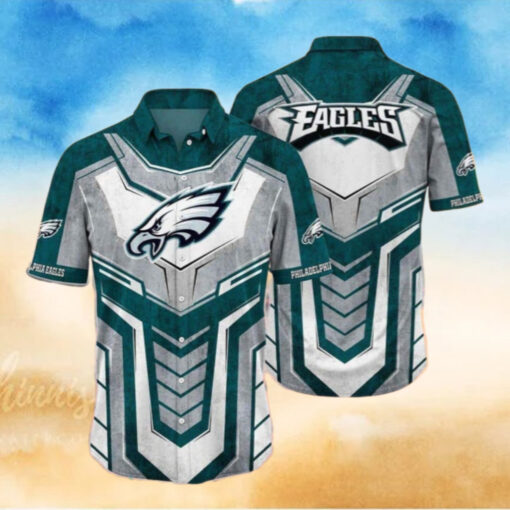 Philadelphia Eagles Armor Shield Hawaiian Shirt