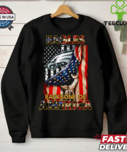 Philadelphia Eagles Backbone Of America NFL Football T Shirt 3 Philadelphia Eagles Backbone Of America NFL Football T Shirt