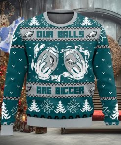 Philadelphia Eagles Ball 3D Christmas Sweater Ugly Christmas Sweater Christmas Gift Ideas