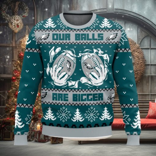 Philadelphia Eagles Ball Ugly Sweater 3D Printed Men And Women Christmas Gift