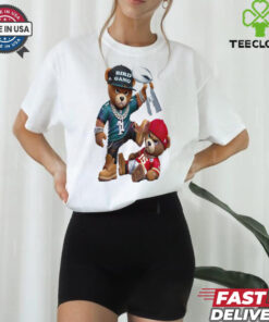 Philadelphia Eagles Beat Chiefs Teddy Bear Football T Shirt