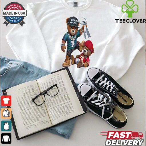 Philadelphia Eagles Beat Chiefs Teddy Bear Football T Shirt