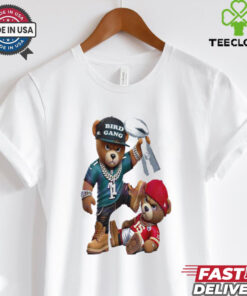 Philadelphia Eagles Beat Chiefs Teddy Bear Football T Shirt