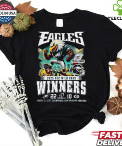 Philadelphia Eagles Beat Packers Winners NFC 2025 Mascot Shirt