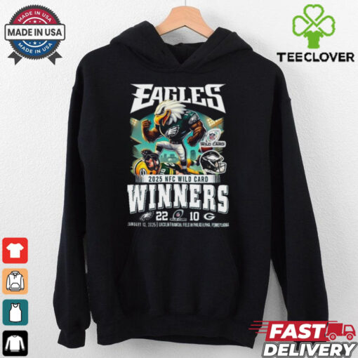 Philadelphia Eagles Beat Packers Winners NFC 2025 Mascot Shirt