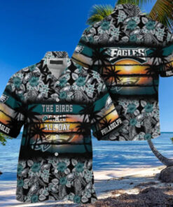 Philadelphia Eagles Birds All Day Sunset Hawaiian Shirt