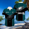 Philadelphia Eagles Bold Floral Camouflage Hawaiian Shirt