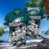 Philadelphia Eagles Bold Stripes Hawaiian Shirt