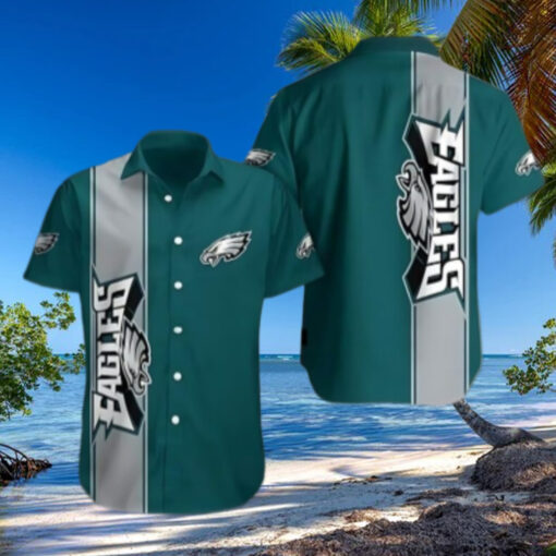 Philadelphia Eagles Bold Stripes Hawaiian Shirt
