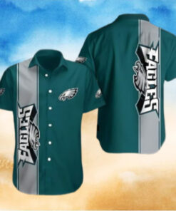Philadelphia Eagles Bold Stripes Hawaiian Shirt
