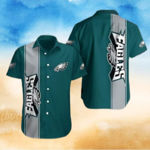 Philadelphia Eagles Bold Stripes Hawaiian Shirt