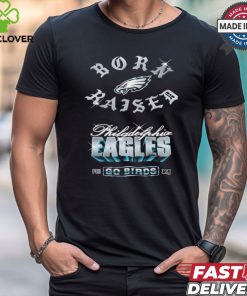 Philadelphia Eagles Born x Raised Black Chrome Rocker Shirt
