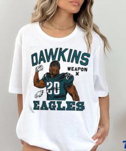 Philadelphia Eagles Brian Dawkins Homage Ash Retired Player Caricature Tri Blend T Shirt 1 Philadelphia Eagles Brian Dawkins Homage Ash Retired Player Caricature Tri Blend T Shirt
