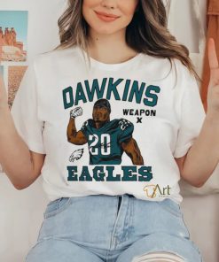Philadelphia Eagles Brian Dawkins Homage Ash Retired Player Caricature Tri Blend T Shirt 3 Philadelphia Eagles Brian Dawkins Homage Ash Retired Player Caricature Tri Blend T Shirt