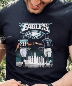 Philadelphia Eagles Brian Dawkins vs Jalen Hurts Philadelphia city signatures shirt